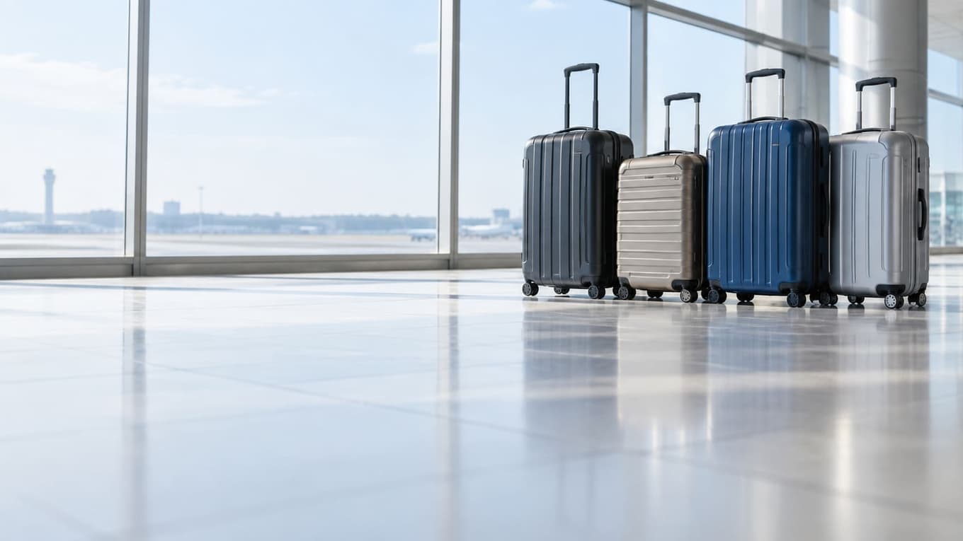 ANA、AIRDOとソラシドエアの持株会社を完全子会社化へ 27年4月に株式交換(イメージ画像:空港ロビーに並ぶスーツケース)